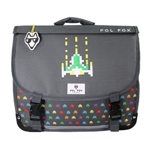 Cartable 35 cm pol fox space invider
