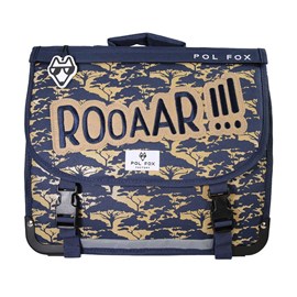 Cartable 38 cm pol fox lion