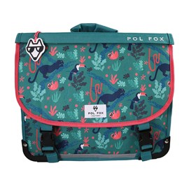 Cartable 41 cm pol fox jungle