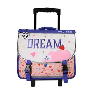 Cartable à roulettes 38 cm pol fox dream