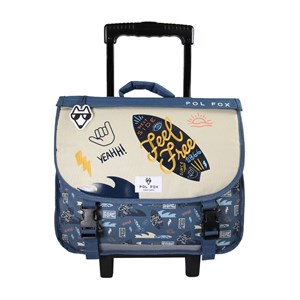Cartable à roulettes 38 cm pol fox surf