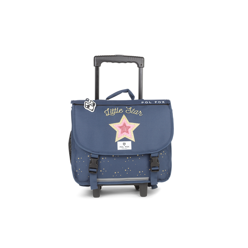 Cartable à roulettes 38cm star blue