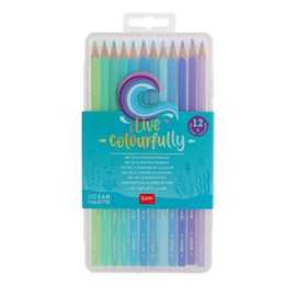 Set de 12 crayons de couleur - live colo
