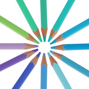 Set de 12 crayons de couleur - live colo