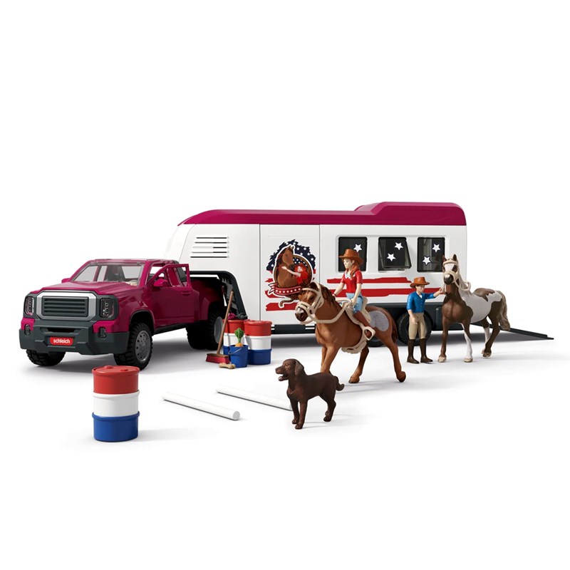 Schleich - Horse club pick-up et sa grande remorque