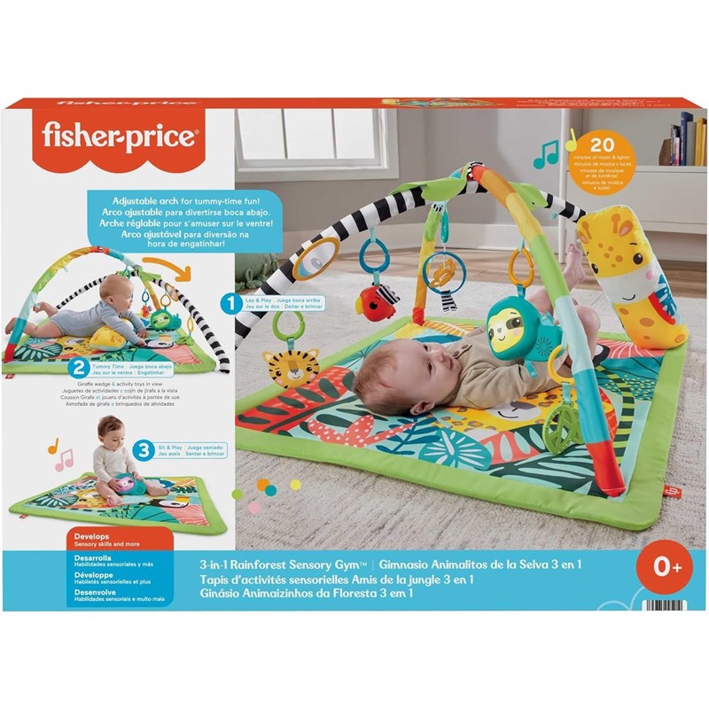Fisher-price jungle 3 en 1 tapis d'éveil