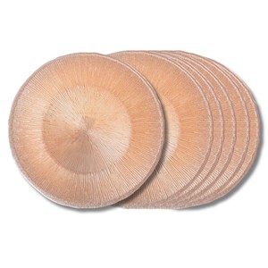 Assiette plate glitter  28 cm x6