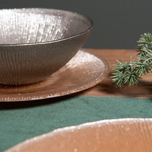 Assiette plate glitter  28 cm x6