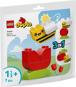 Lego duplo - fleur & abeille (polybag) - 30686