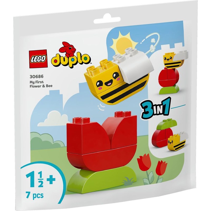 Lego duplo - fleur & abeille (polybag) - 30686
