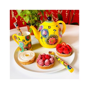 Bouilloire électrique 1 l  jaune