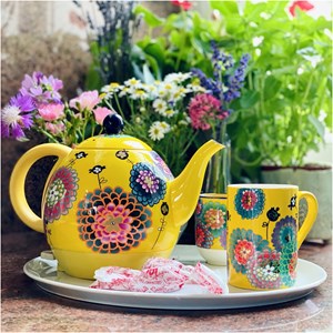 Bouilloire électrique 1 l  jaune