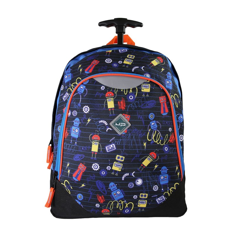 Bodypack - Sac à dos à roulettes recyclé robot bodypack 2 compartiments garçon primaire