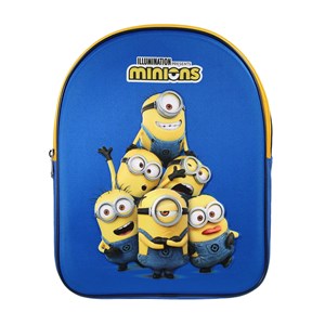 Bagtrotter - les minions - sac à dos scolaire goûter 31 cm - bleu - 1