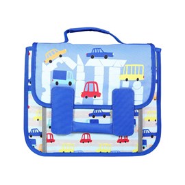 Bodypack cartable 33 cm 1 compartiment en route bleu