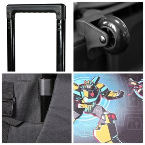 Cartable à roulettes 38 cm transformers noir