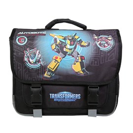 Cartable 38 cm transformers noir