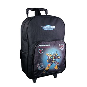 Sac à dos à roulettes transformers noir