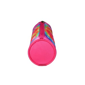 Trousse scolaire ronde les trolls rose