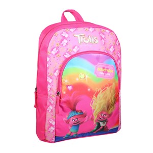 Sac à dos 37 cm avec poche les trolls rose