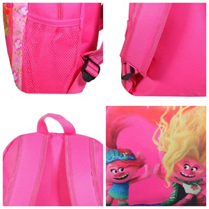 Sac à dos 37 cm avec poche les trolls rose