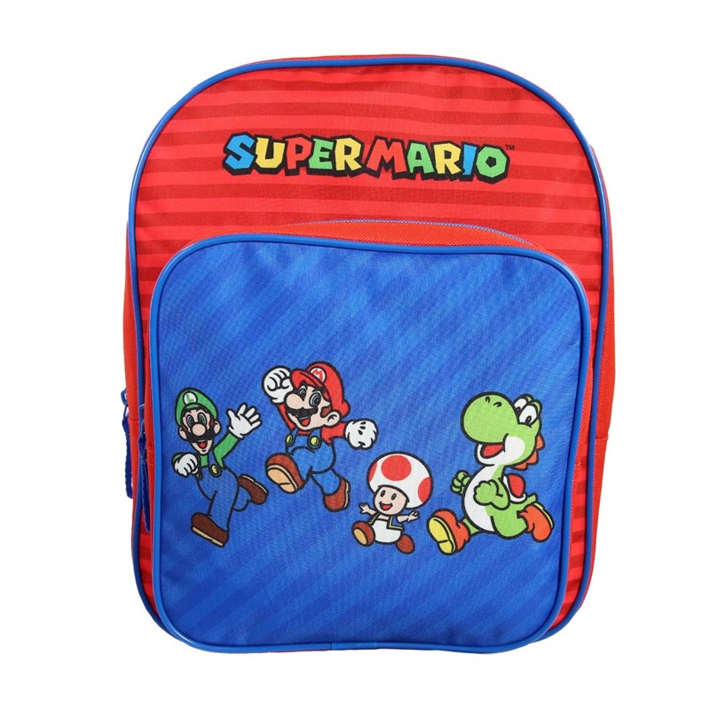 Sac à dos 31 cm avec poche maternelle super mario multicolore