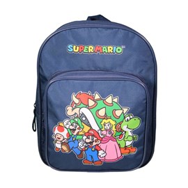 Sac à dos 31 cm avec poche maternelle  super mario bleu