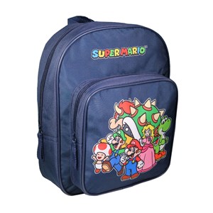 Sac à dos 31 cm avec poche maternelle  super mario bleu