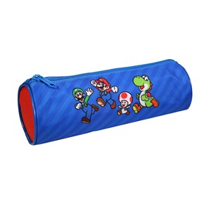 Trousse scolaire ronde super mario multicolore