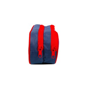 Bagtrotter trousse scolaire 2 compartiments spider-man bleu