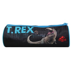 Bagtrotter trousse scolaire ronde jurassic world noir t-rex