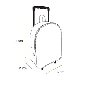 Bagtrotter sac à dos à roulettes 31 cm maternelle jurassic world noir t-rex