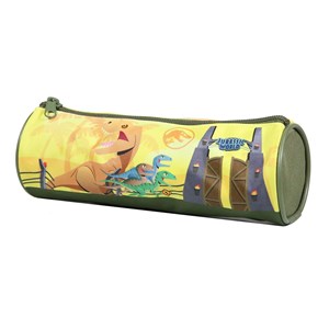 Bagtrotter trousse scolaire ronde jurassic world jaune