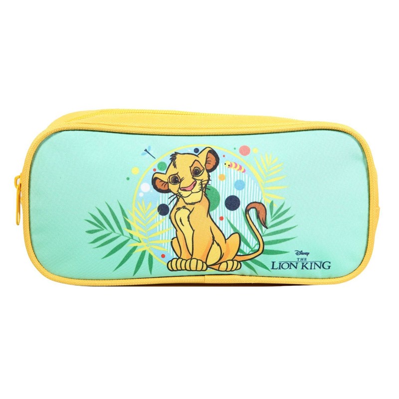 Bagtrotter trousse scolaire rectangulaire le roi lion verte