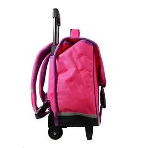 Bagtrotter cartable à roulettes 38 cm phileas rose zèbre