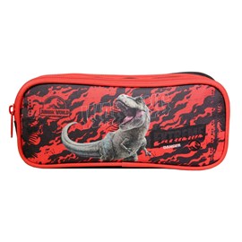 Bagtrotter trousse scolaire 2 compartiments jurassic world noire