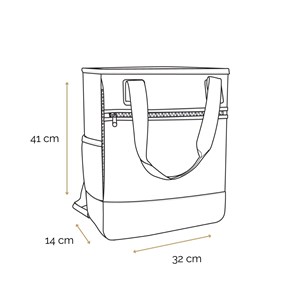 Bagtrotter sac 3 en 1 : sac à dos, sac shopping et yoga offshore bleu bulles