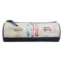 Bagtrotter trousse scolaire ronde offshore beige van & surf