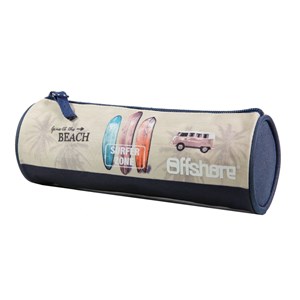 Bagtrotter trousse scolaire ronde offshore beige van & surf