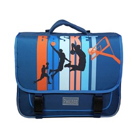 Bagtrotter cartable 38 cm phileas bleu basket