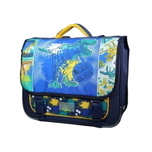 Bagtrotter cartable 38 cm phileas bleu dinosaure