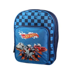 Bagtrotter sac à dos 31 cm avec poche maternelle hot wheels bleu