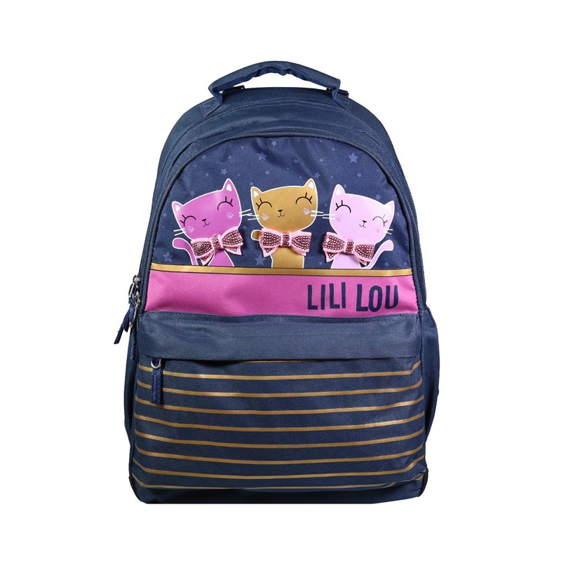 Bagtrotter - Bagtrotter sac à dos 2 compartiments lili lou x phileas bleu