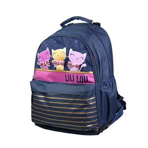 Bagtrotter sac à dos 2 compartiments lili lou x phileas bleu