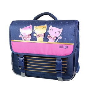 Bagtrotter cartable 38 cm lili lou x phileas bleu