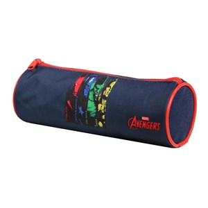 Bagtrotter trousse scolaire ronde avengers bleue