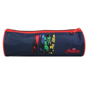 Bagtrotter trousse scolaire ronde avengers bleue