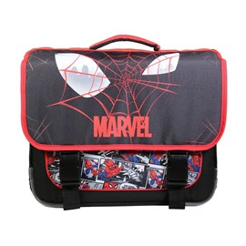 Bagtrotter cartable 38 cm spider-man noir toile d'araignée