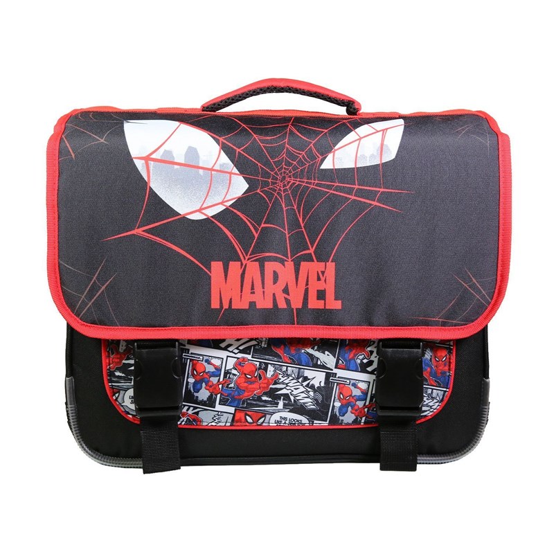 Bagtrotter cartable 38 cm spider-man noir toile d'araignée