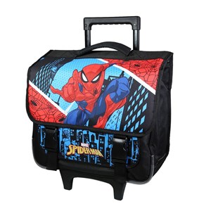 Bagtrotter cartable à roulettes 38 cm spider-man bleu